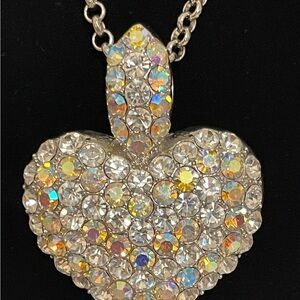 Crystal Heart Pendant Necklace